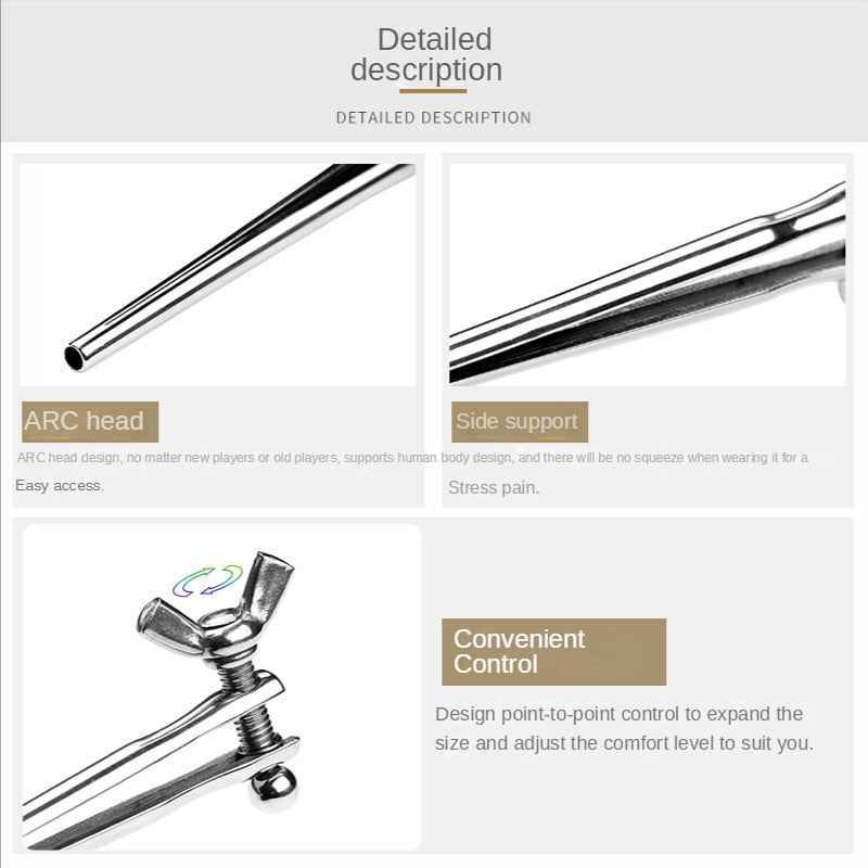 Adjustable Urethral Sounding Metal Penis Plug Sex Toys For Adult Men Male sex toy