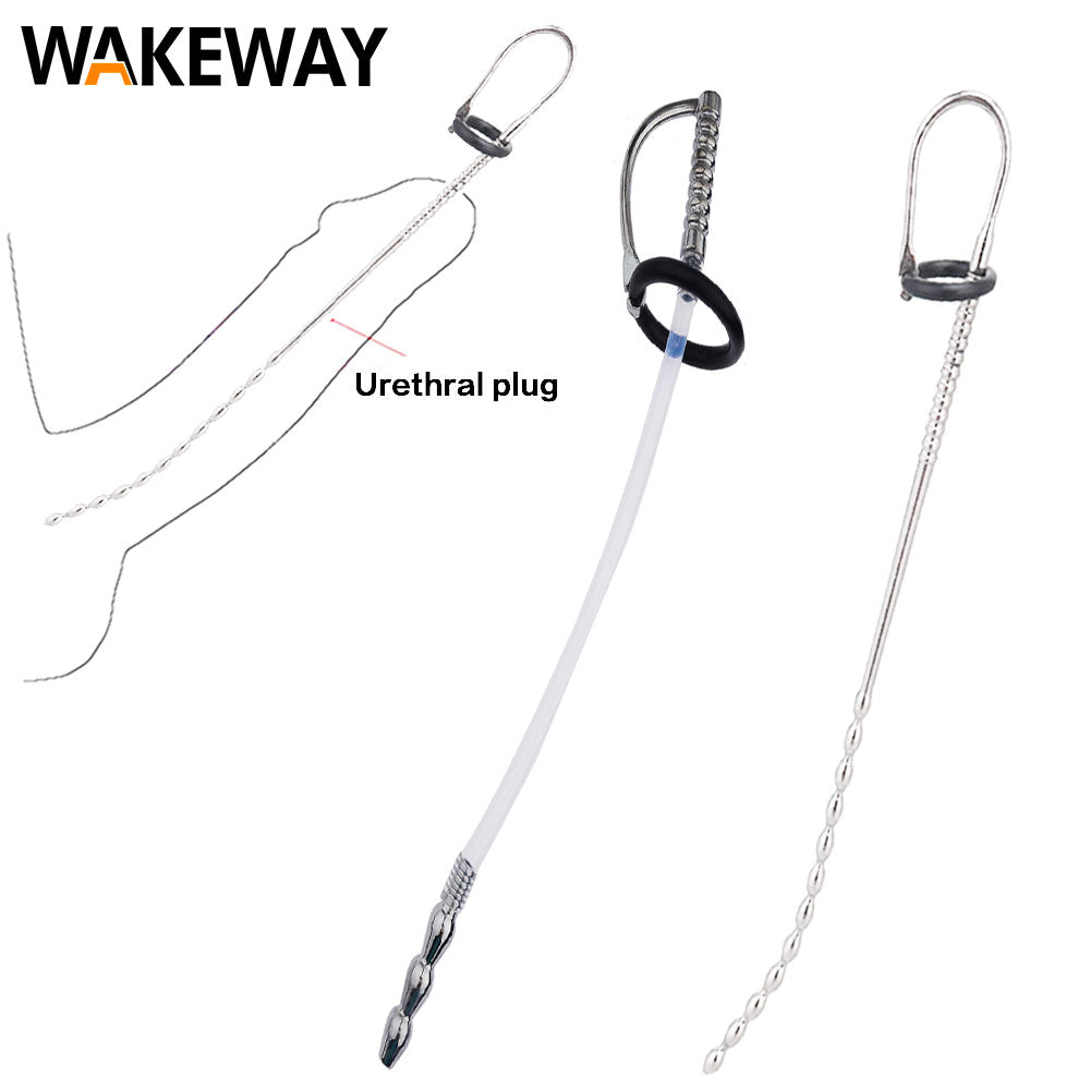 New Urethral Sound Male Penis Plug Probe Catheter Prince Albert Wand Male sex toy