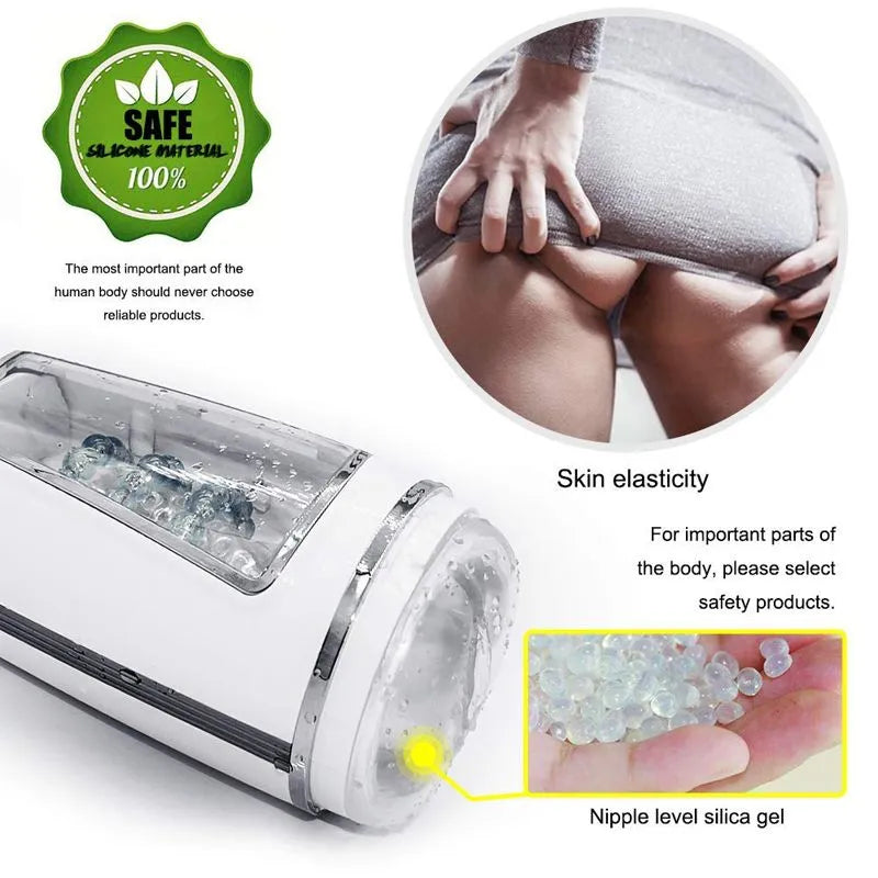 Thrusting Rotating 3D Channel Real Automatic Male Masturbator Male sex toy