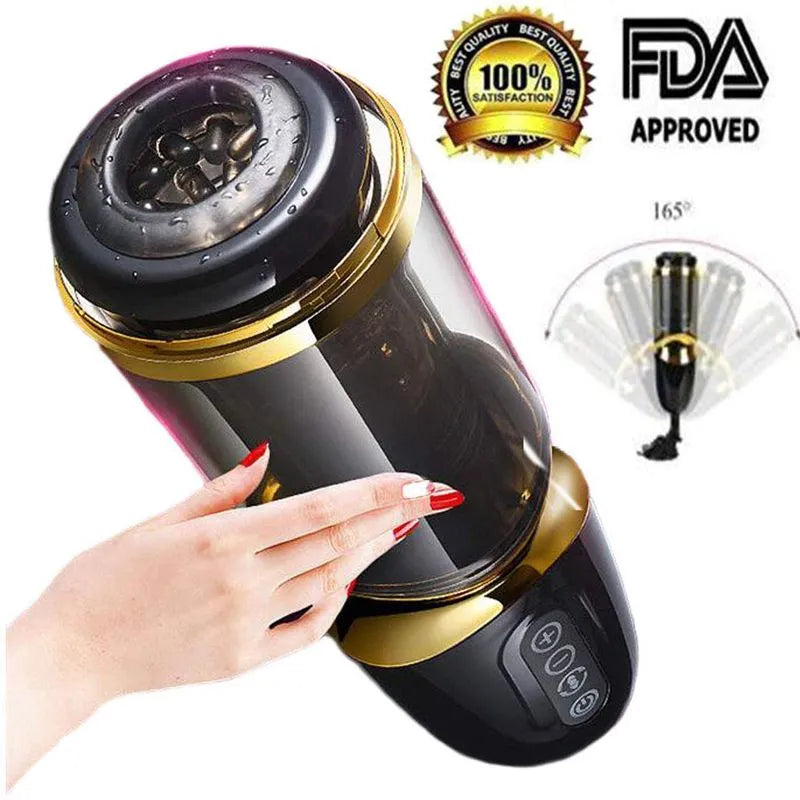 3D Lifelike 10 Spinning Thrusting Modes Automatic Men Masturbator Male sex toy