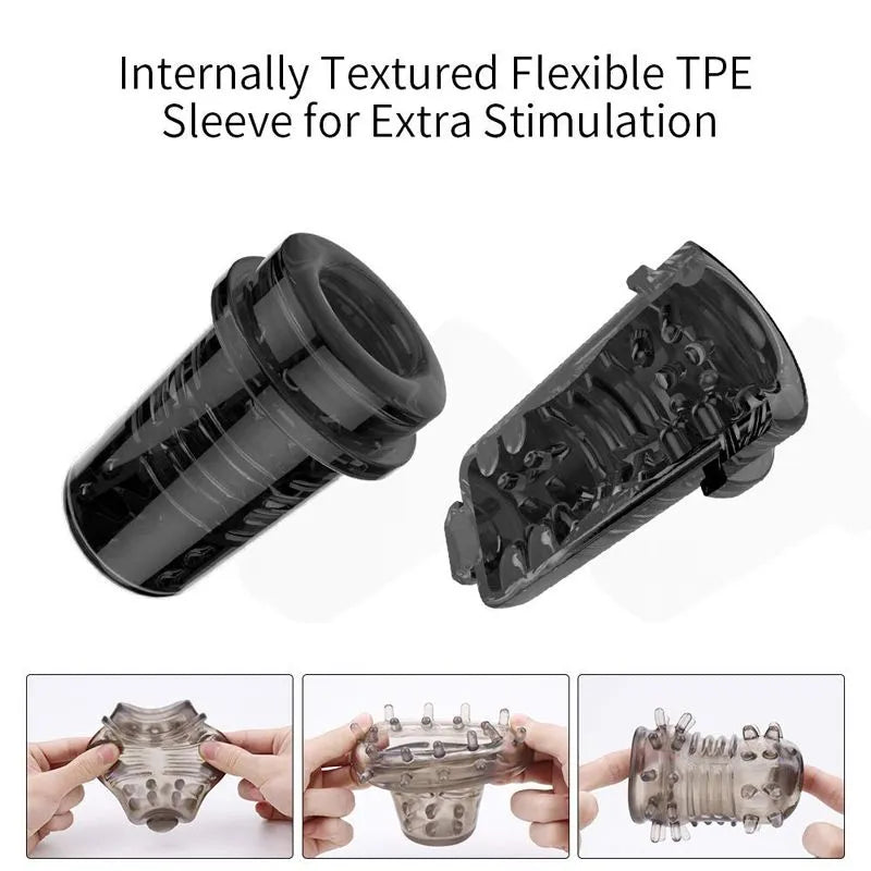 3D Lifelike 10 Spinning Thrusting Modes Automatic Men Masturbator Male sex toy