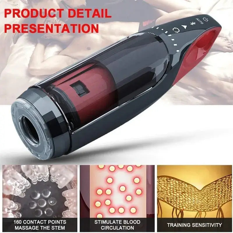 Intelligent Voice Bluetooth Telescopic Rotation Automatic Masturbator Male sex toy