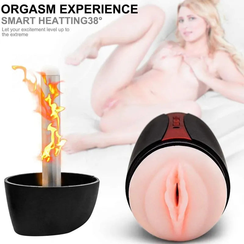 Multi Vibration Sucking Heating Worming Automatic Men Masturbator Male sex toy