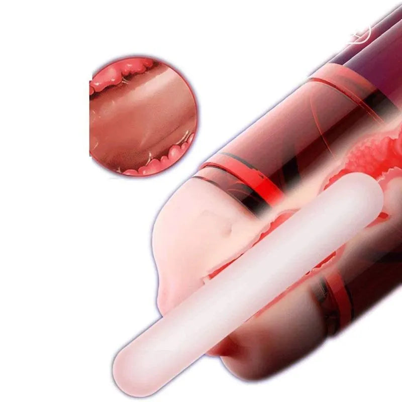 Powerful Vibrating Hidden Pocket Pussy Men Auto Masturbator Male sex toy