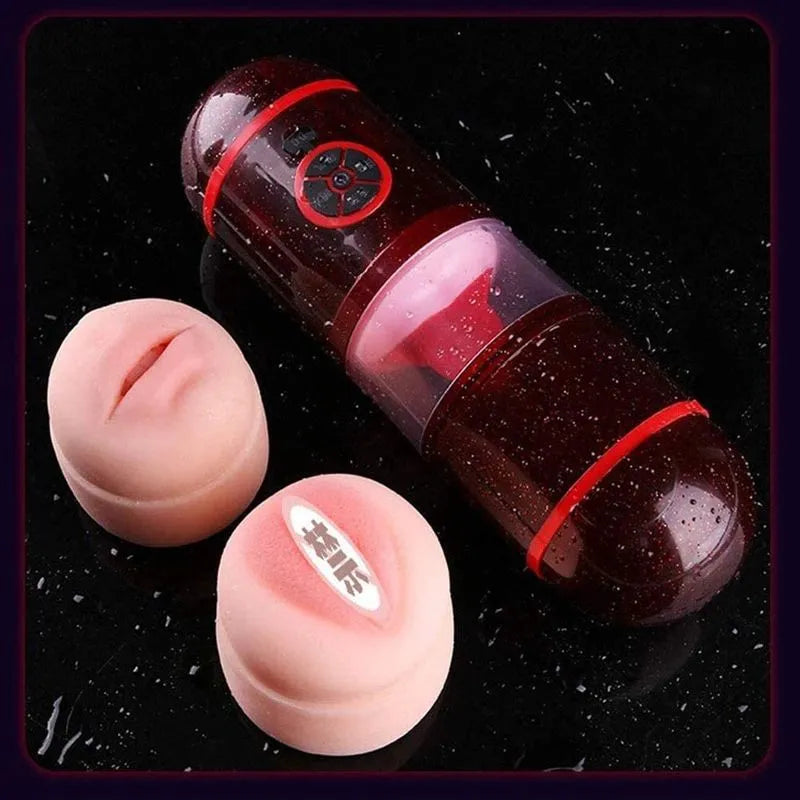 Powerful Vibrating Hidden Pocket Pussy Men Auto Masturbator Male sex toy