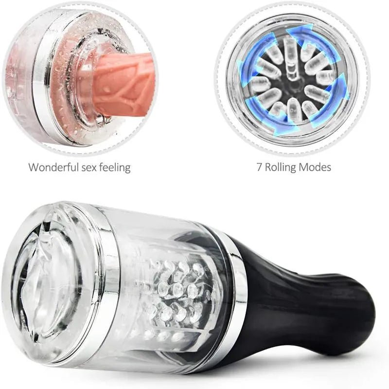 Powerful Vibrating Men Masturbator Realistic Adult Male Stroker Male sex toy