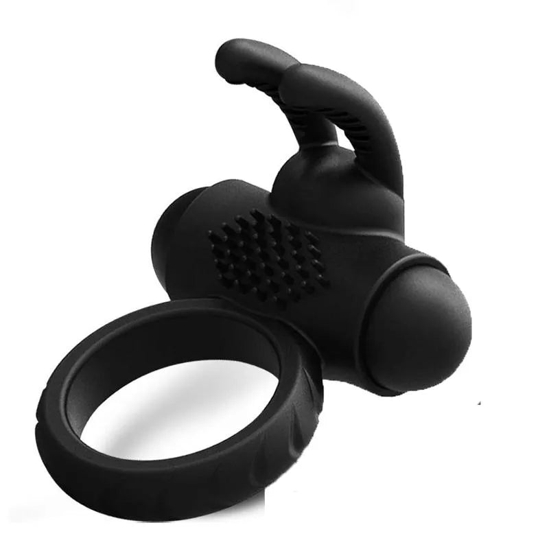 Rabbit Vibrator Flirting Cock Ring With Bullet For Men Masturbation Male sex toy