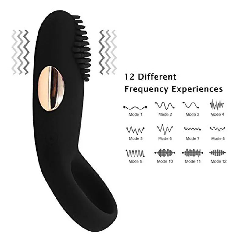 12 Vibrating Modes Soft Cock Ring Male Sex Toy For Sex Orgasm Male sex toy