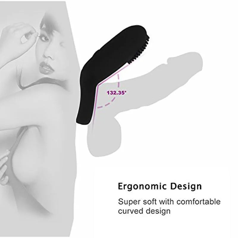 12 Vibrating Modes Soft Cock Ring Male Sex Toy For Sex Orgasm Male sex toy