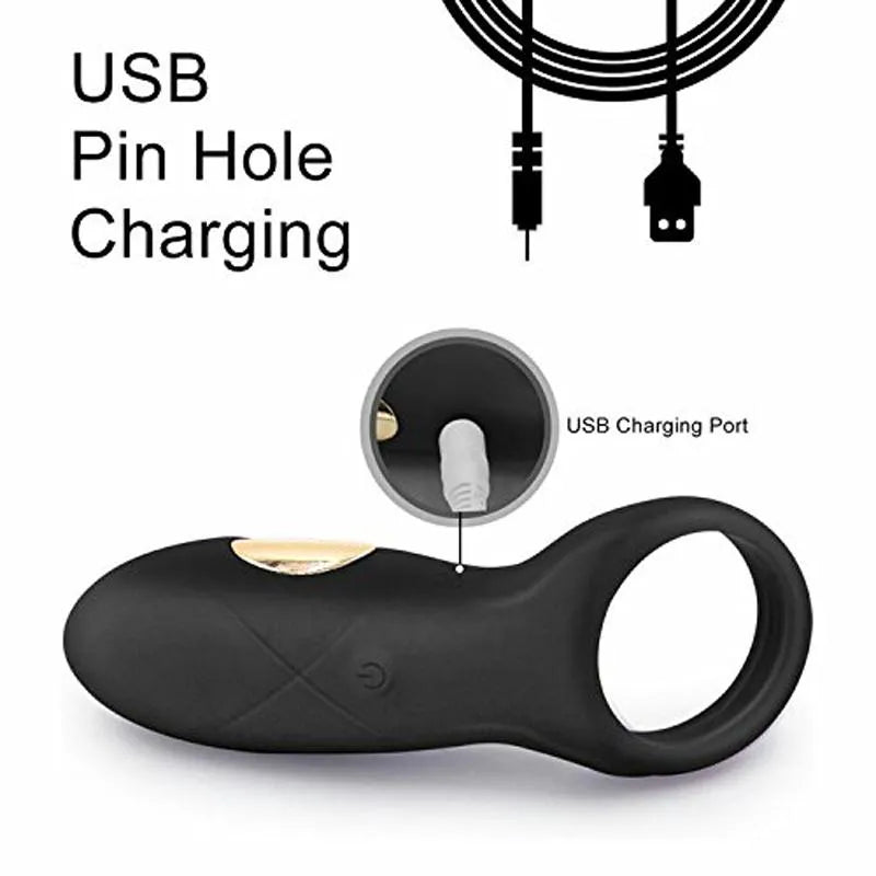 12 Vibrating Modes Soft Cock Ring Male Sex Toy For Sex Orgasm Male sex toy