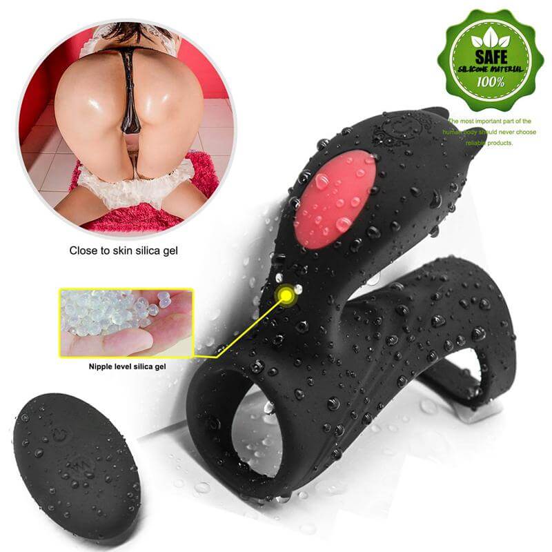 Double Rings Remote Control For Men Prolong Using Cock Ring Male sex toy