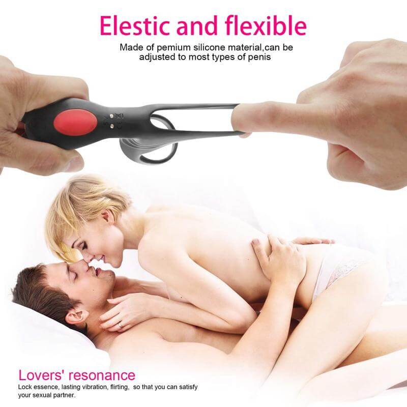 Double Rings Remote Control For Men Prolong Using Cock Ring Male sex toy