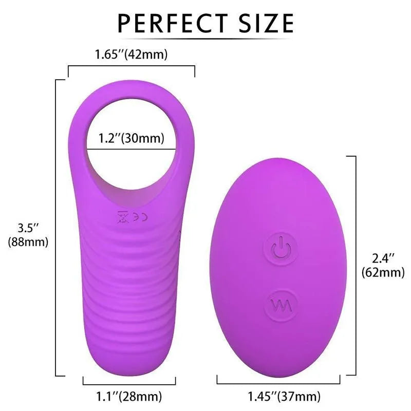 USB Rechargeable Remote Control Cock Ring For Adult Men Male sex toy