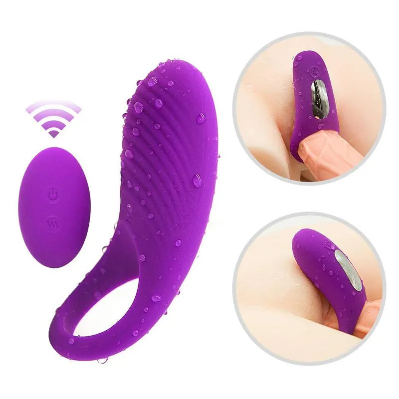 USB Rechargeable Remote Control Cock Ring For Adult Men Male sex toy