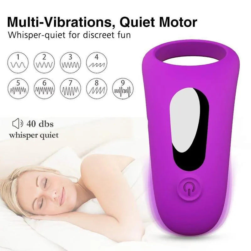 USB Rechargeable Remote Control Cock Ring For Adult Men Male sex toy