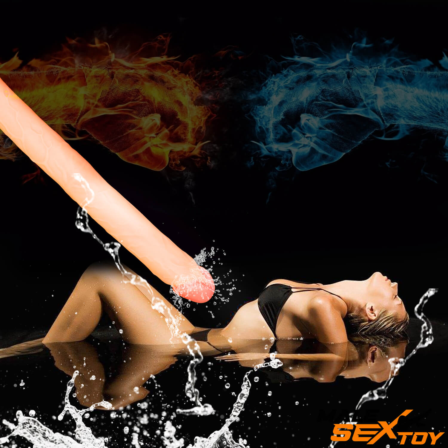 18.15in Long Dildo For Men Sex Toy For Male Masturbation Male sex toy