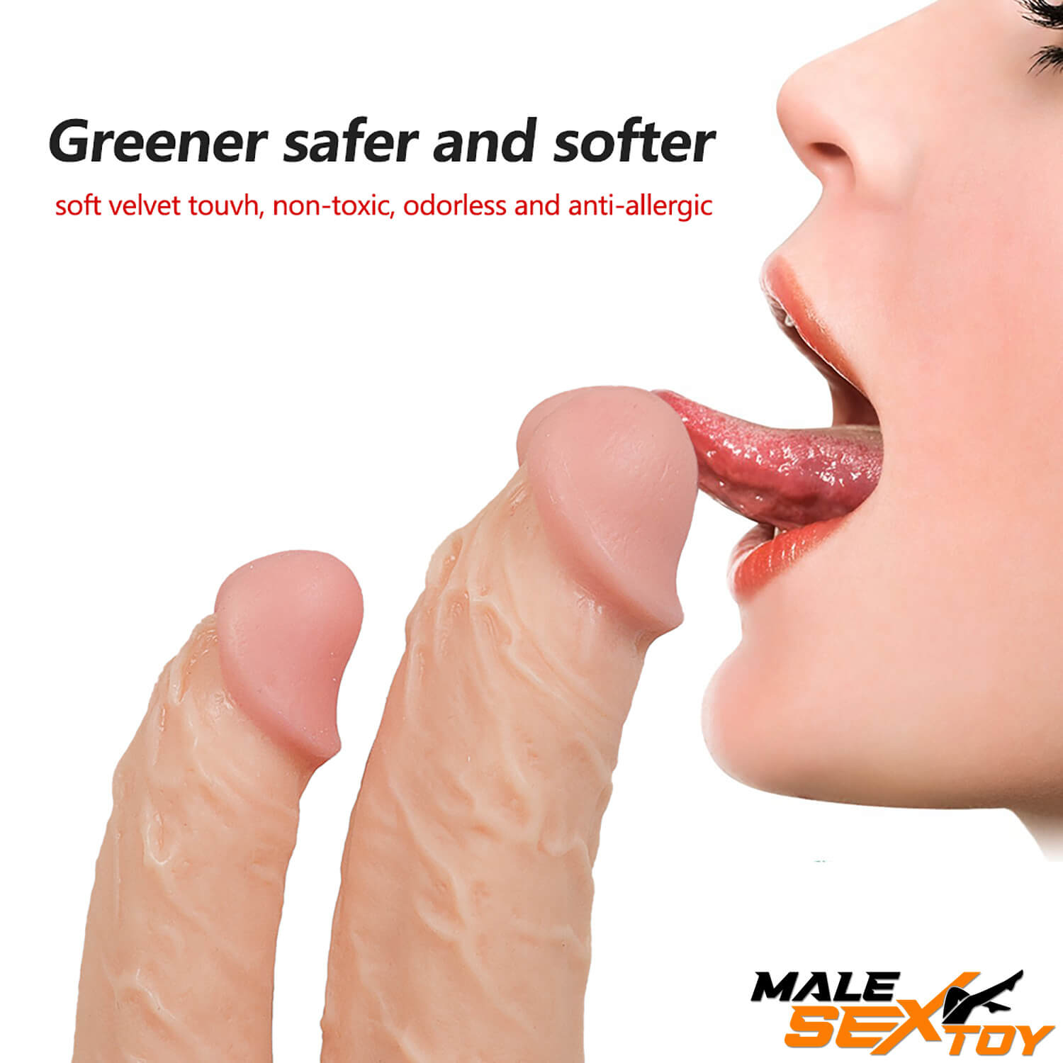 7.09in Dual Sided Dildo For Anus Vagina Breasts Orgasm Male sex toy