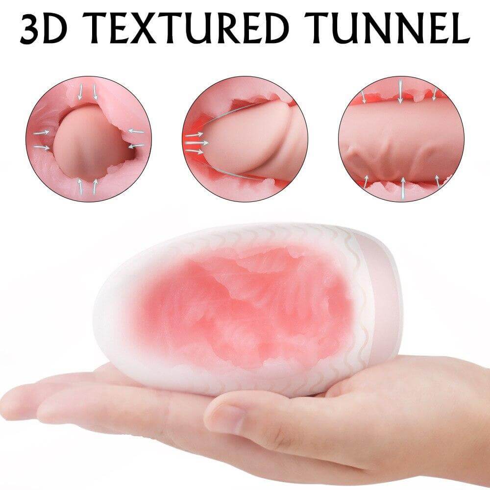 3D Textured Channels Egg Masturbator For Male Masturbation Male sex toy