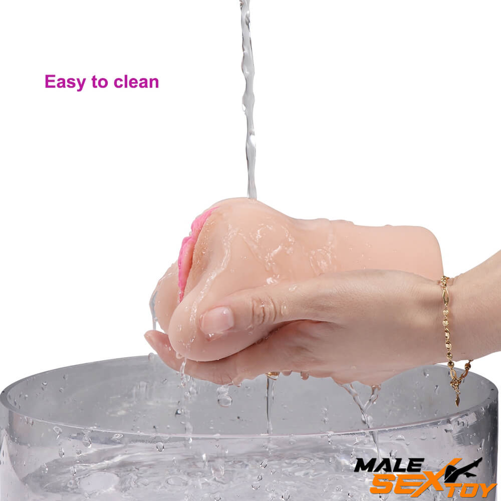 Realistic TPR Real Sex Vagina Pocket Pussy With built-in Cock Ring Male sex toy