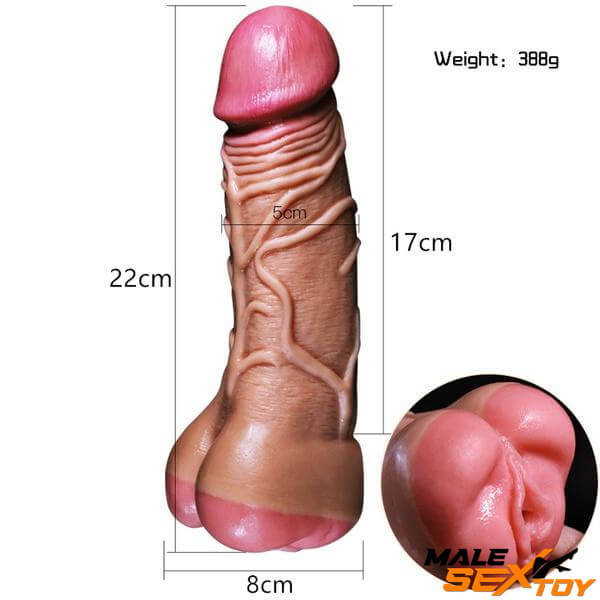 2In1 Realistic Pocket Pussy With Dildo Sex Toy For Men Women Male sex toy