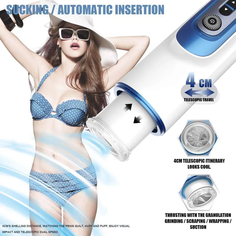 Leten Heating Voice Vibrating Thrusting Male Masturbator Male sex toy