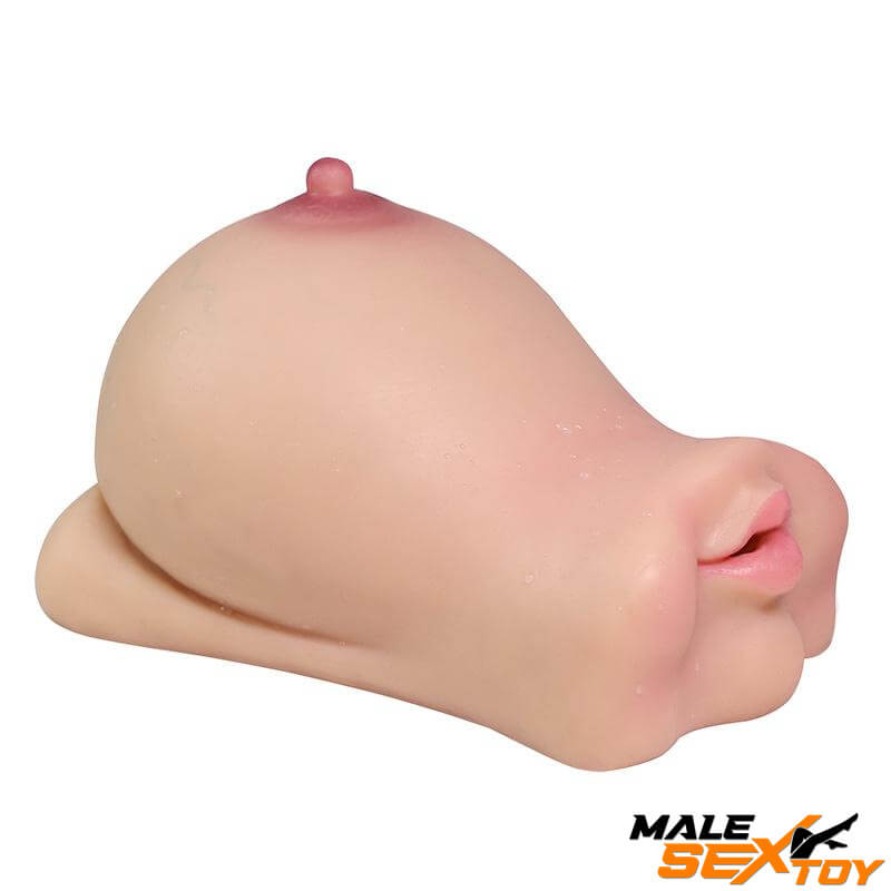 3in1 Double Heads Breast Masturbator Blowjob Pussy Sex Toy Male sex toy
