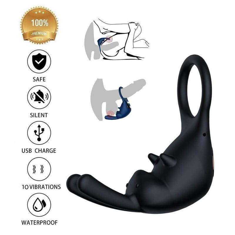 Ten Vibrating Modes Top Quality Remote Cock Ring For Men Male sex toy