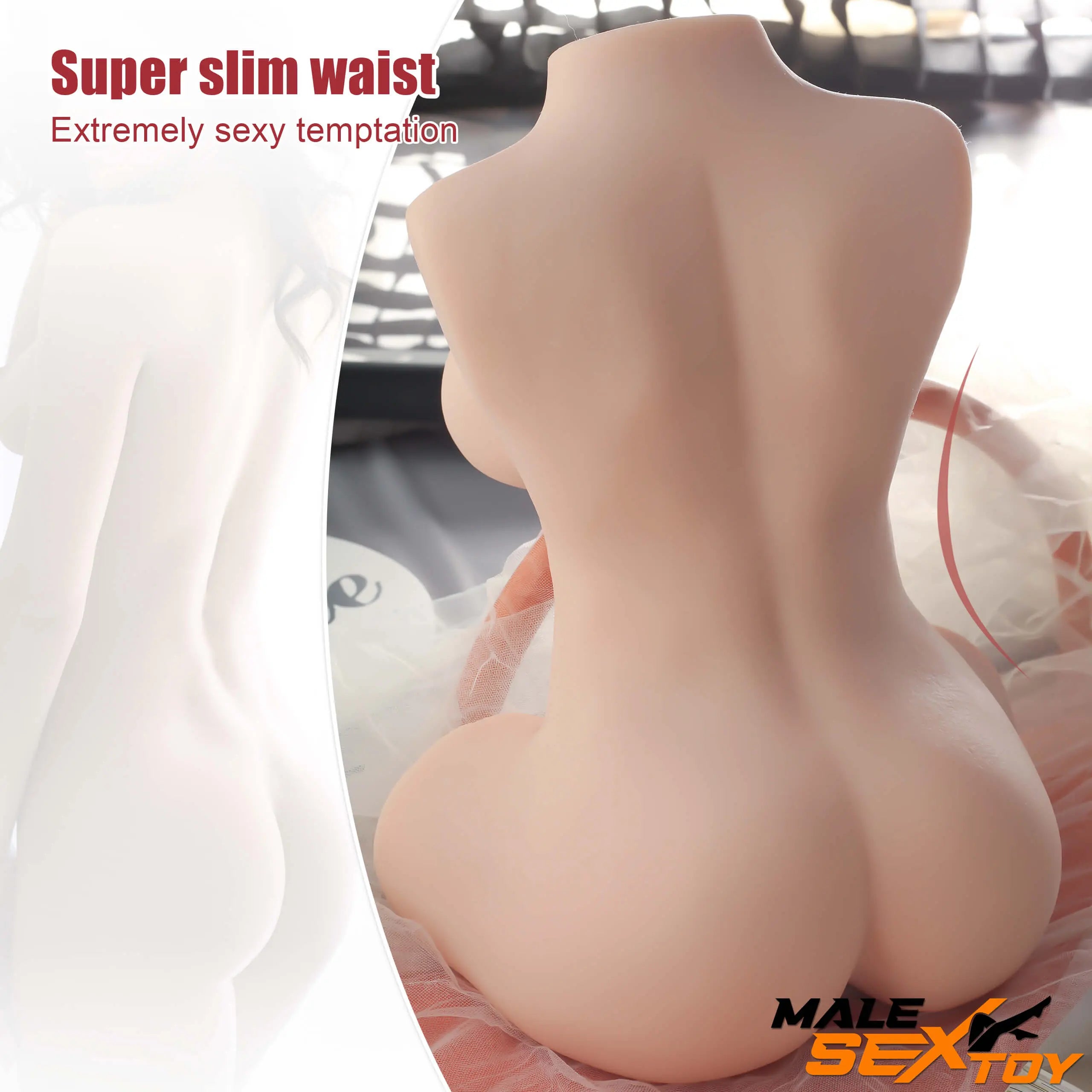 10.58lb Half Body Sex Torso Men Masturbator Sex Toy For Orgasm Male sex toy