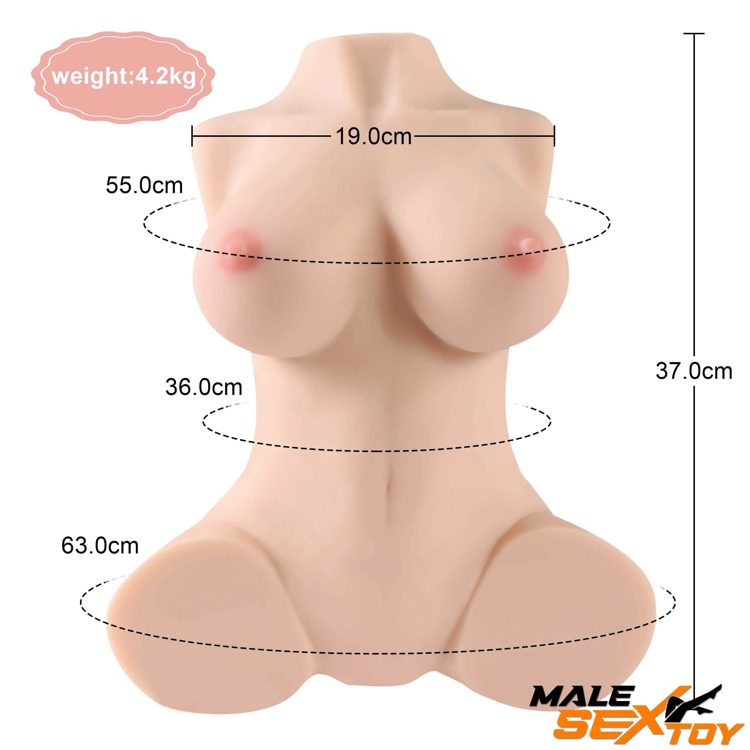 10.58lb Half Body Sex Torso Men Masturbator Sex Toy For Orgasm Male sex toy