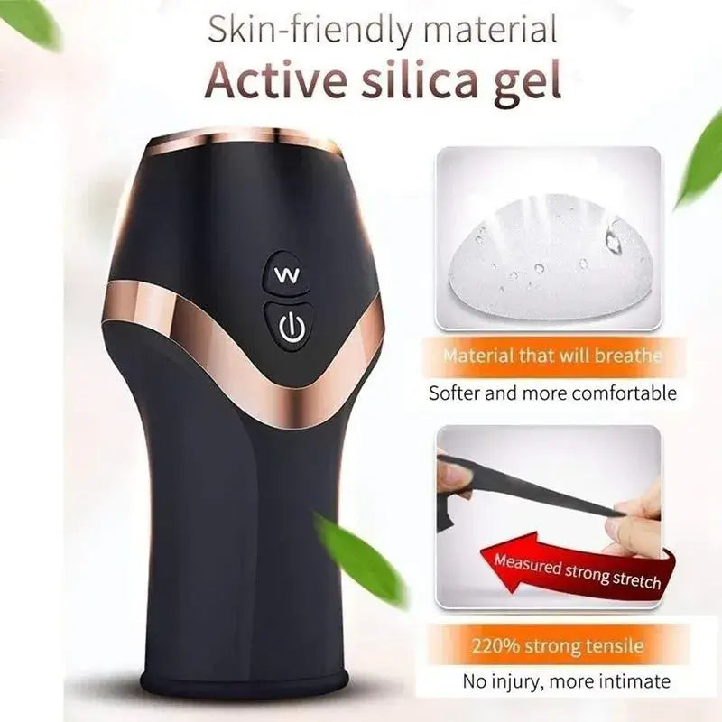 12 Vibrating Modes Glans Sucking Auto Male Masturbator Male sex toy