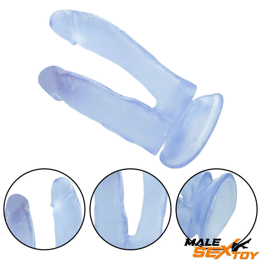 7.09in Dual Sided Dildo For Gay Men Anus Stimulation Male sex toy