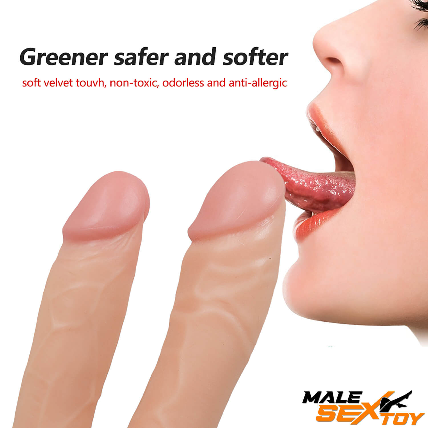 7.09in Dual Sided Dildo For Gay Men Anus Stimulation Male sex toy