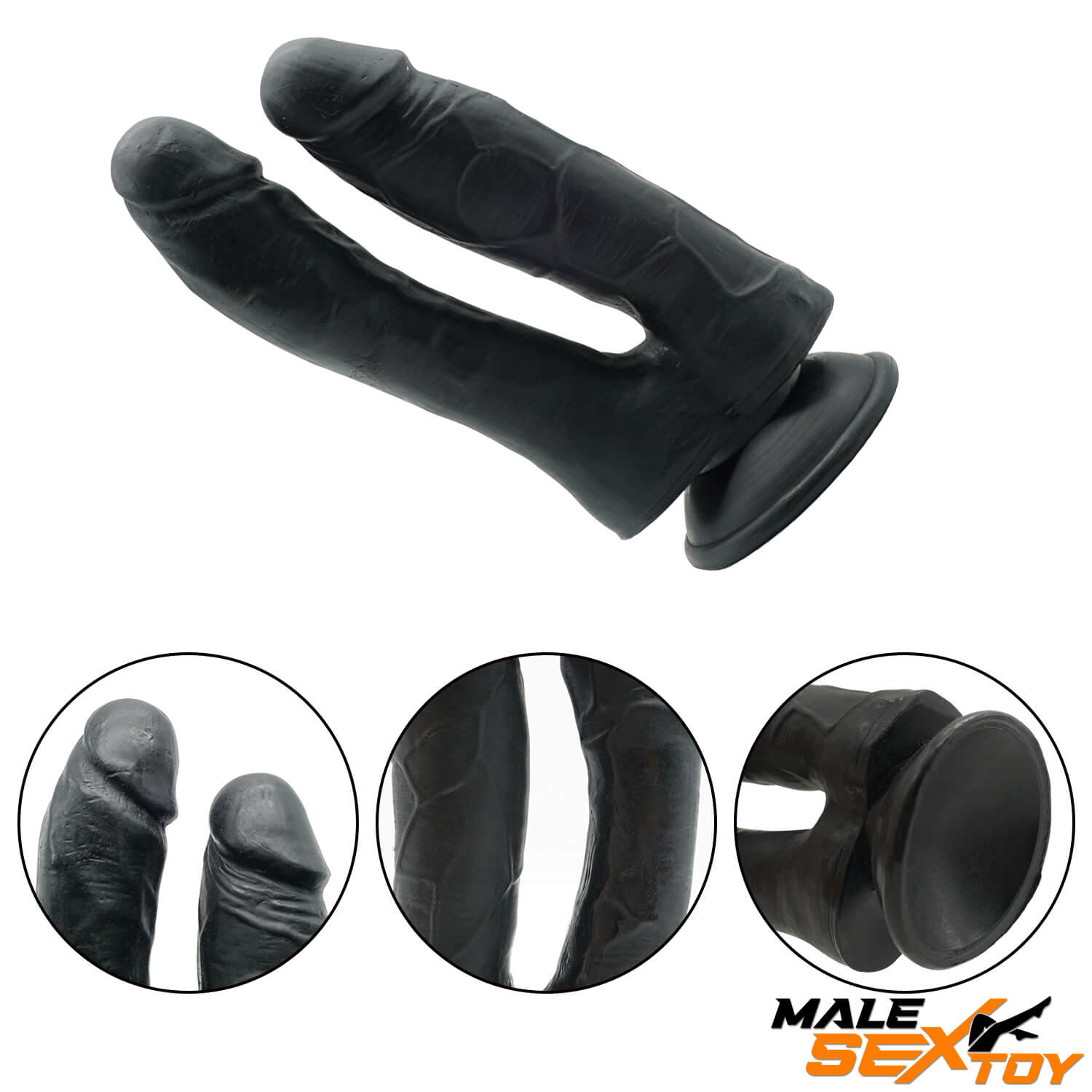 7.09in Dual Sided Dildo For Gay Men Anus Stimulation Male sex toy