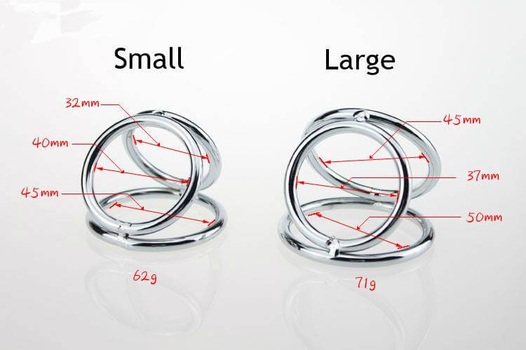 Metal Cock Ring Stainless Steel Ball Stretcher For Prolong Using Male sex toy