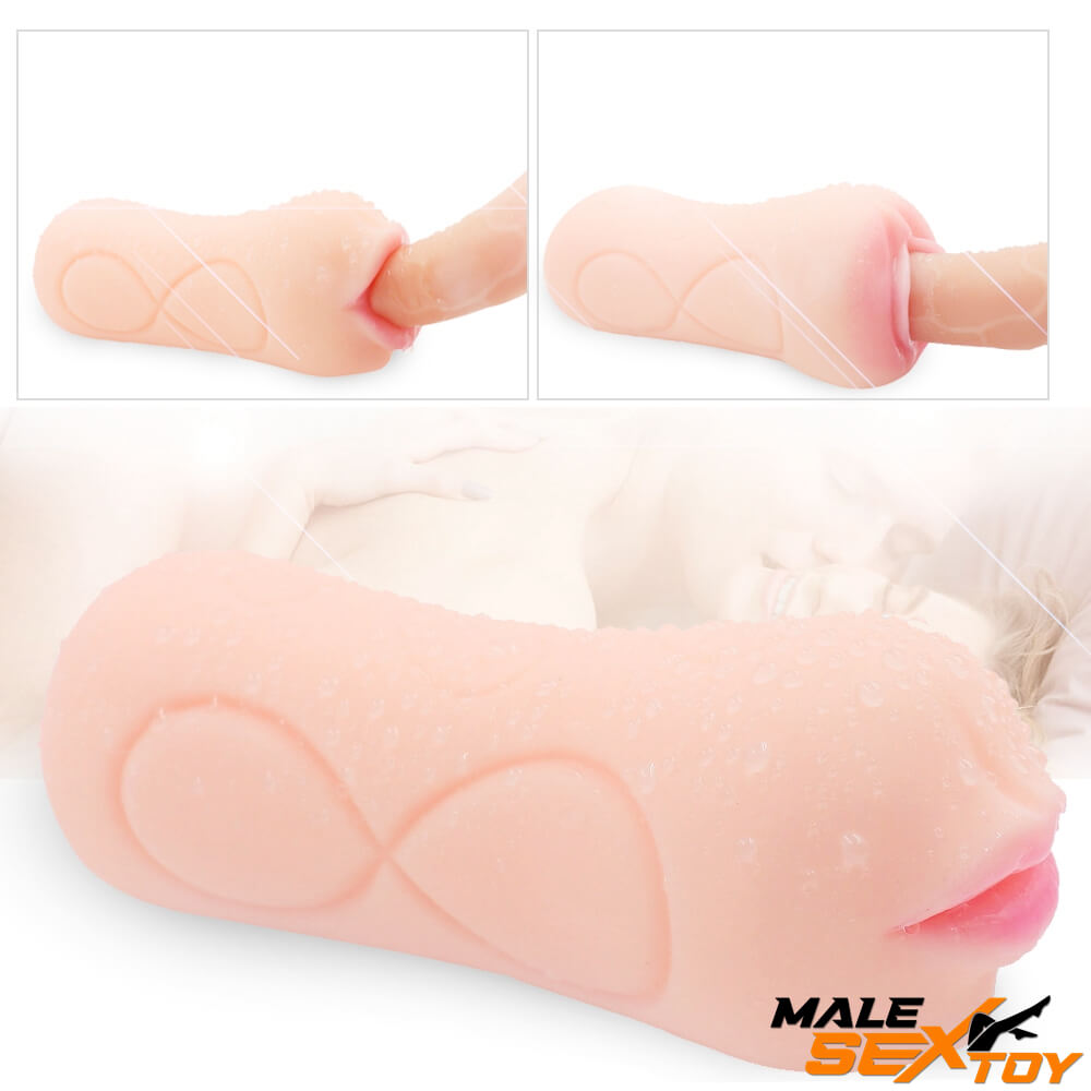 Dual Heads TPR Pussy Sex Toy With Mouth and Vagina Male sex toy