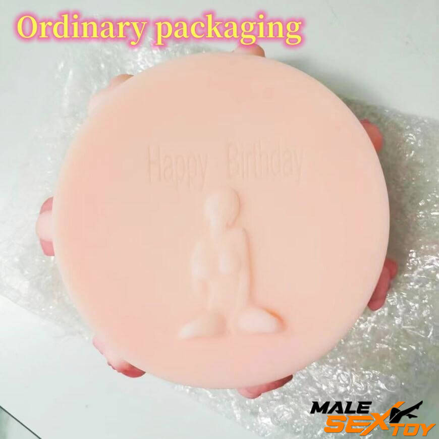 Realistic Birthday Cake Design Pocket Pussy With Multiple Channels Male sex toy