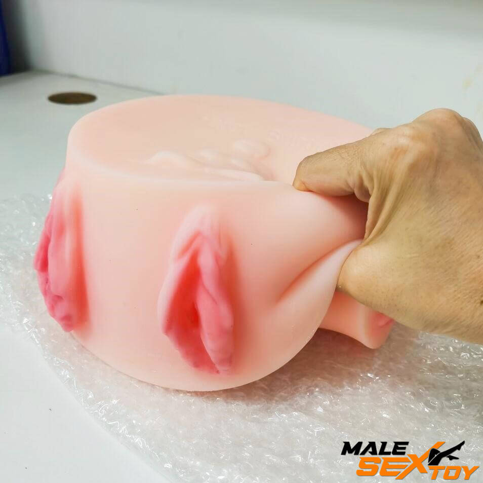Realistic Birthday Cake Design Pocket Pussy With Multiple Channels Male sex toy