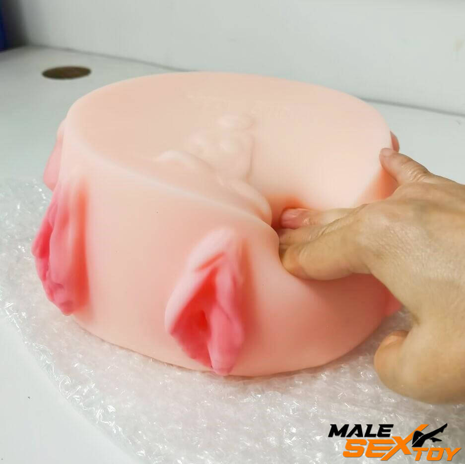 Realistic Birthday Cake Design Pocket Pussy With Multiple Channels Male sex toy