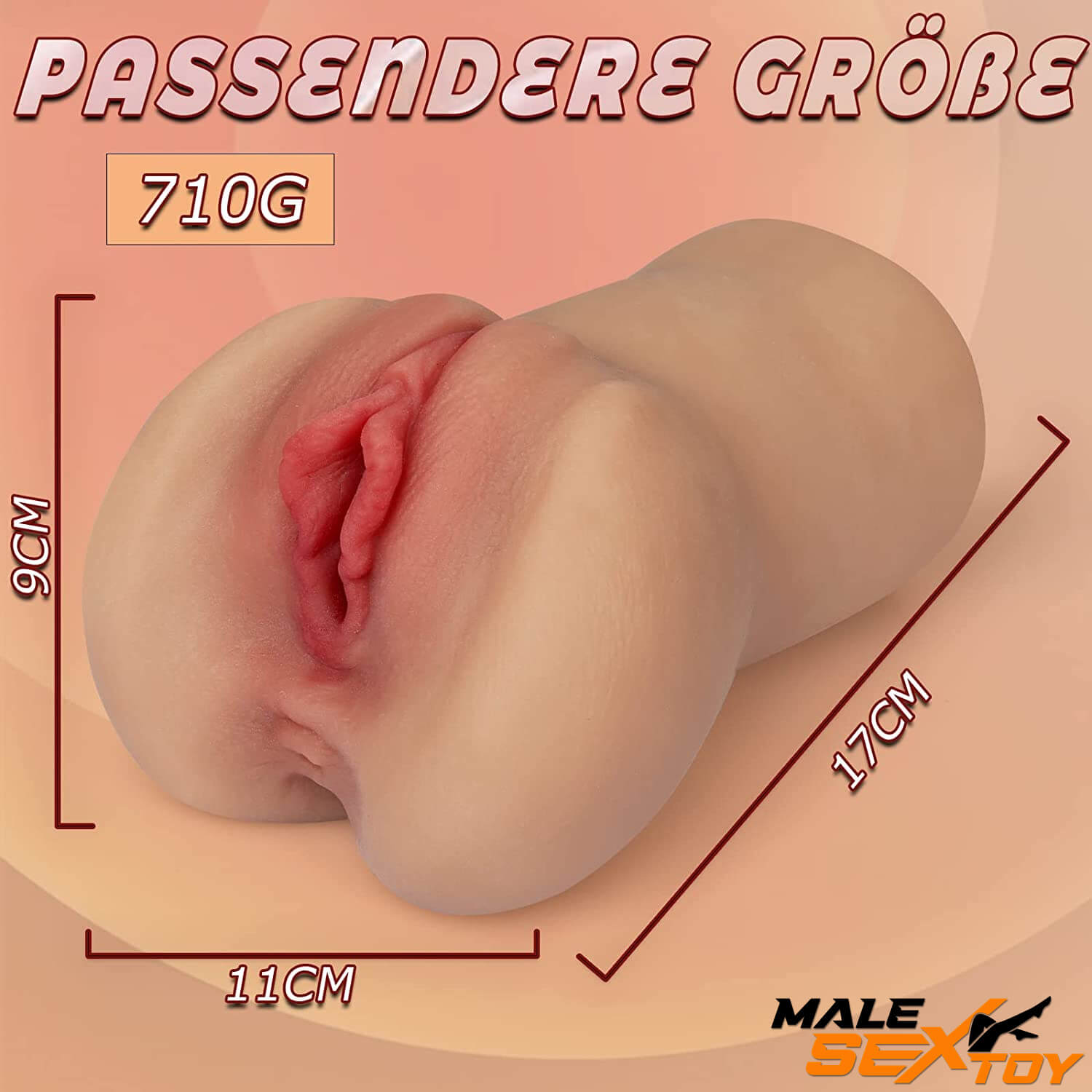 2In1 Realistic Vibrating Anal Pocket Pussy Sex Toy Male Masturbator Male sex toy