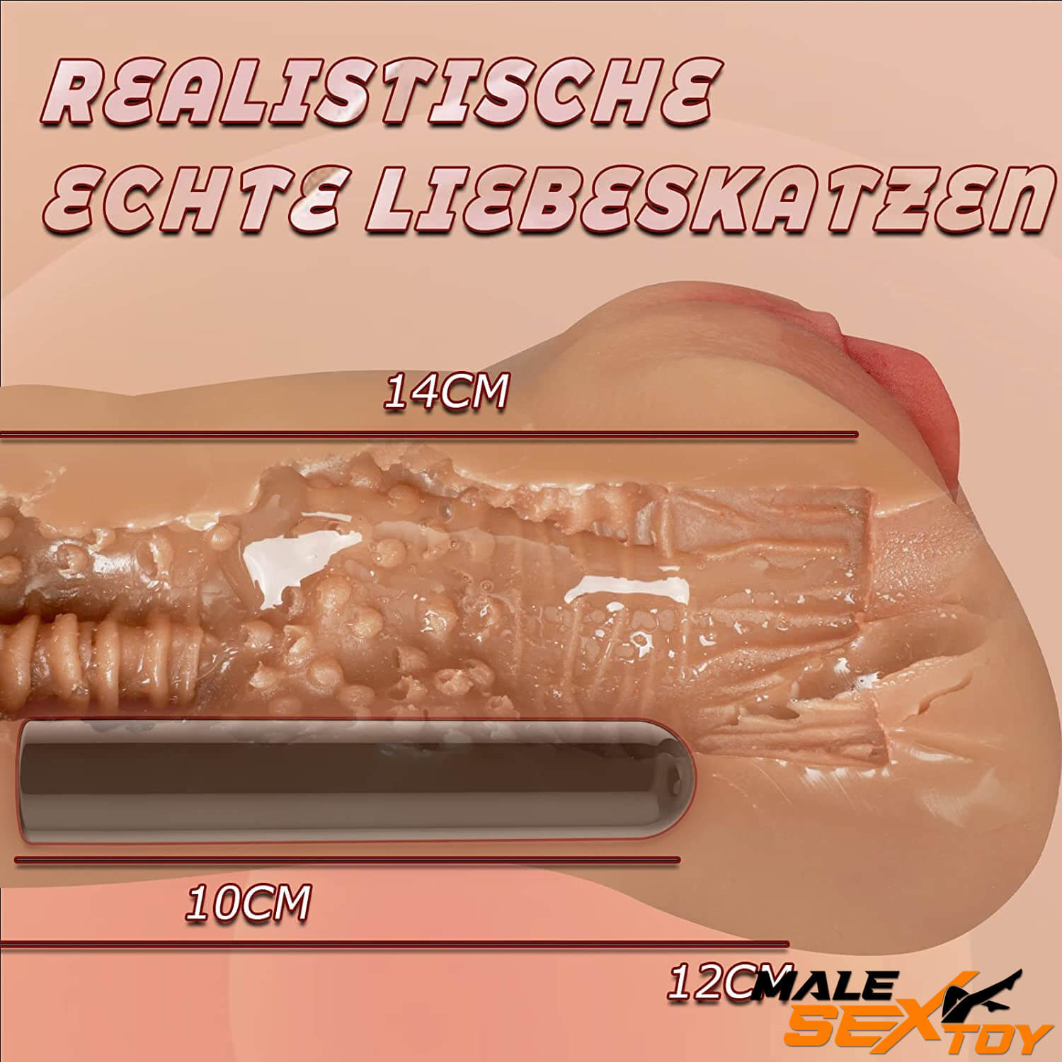 2In1 Realistic Vibrating Anal Pocket Pussy Sex Toy Male Masturbator Male sex toy