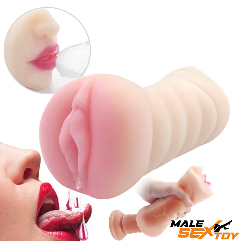 Top Quality Men Masturbator Pussy Sex Toy With Nose Mouth Vagina Male sex toy