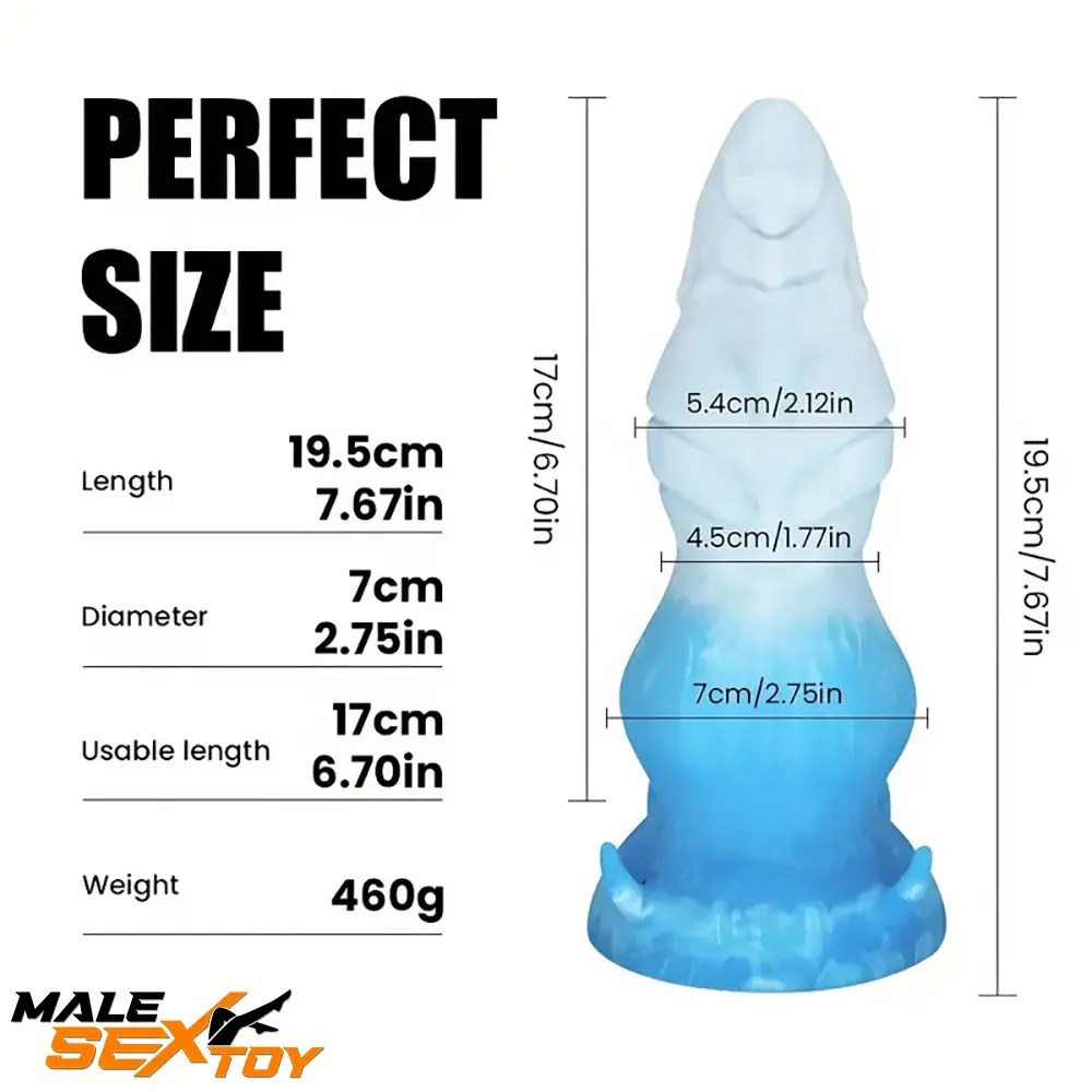 7.67in Silicone Soft Monster Animal Dildo For G-Spot Vaginal Love Sex Male Sex Toy
