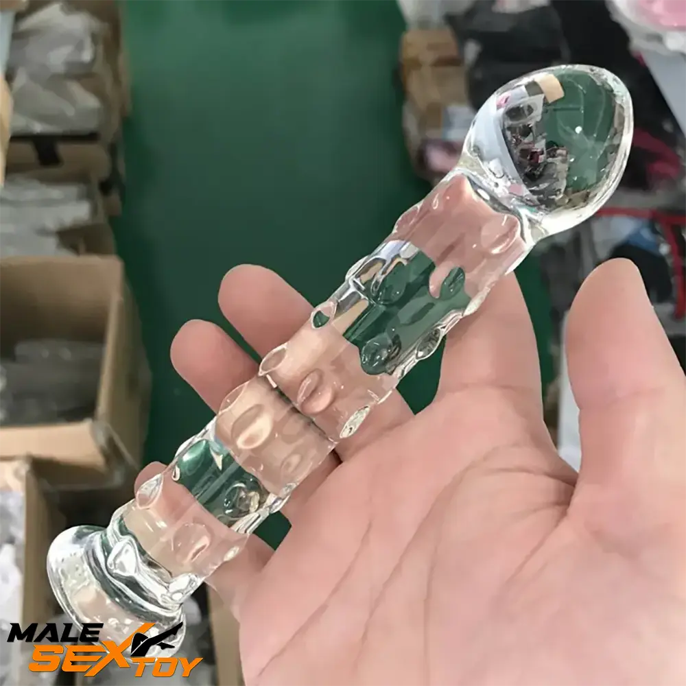 6.9in Clear Real Glass Crystal Dildo For G-Spot Vaginal Sex Love Toy Male Sex Toy