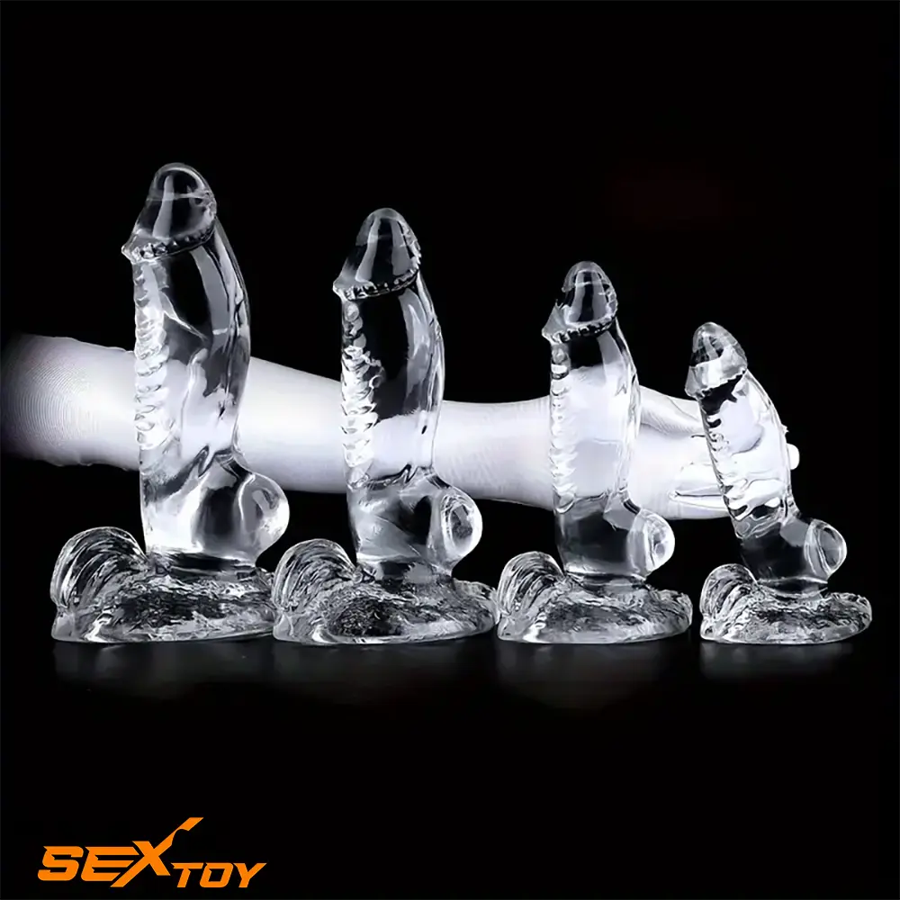 7.87in 8.86in 10.43in 11.22in Clear Soft Big Dildo For Women Sex Love Male Sex Toy