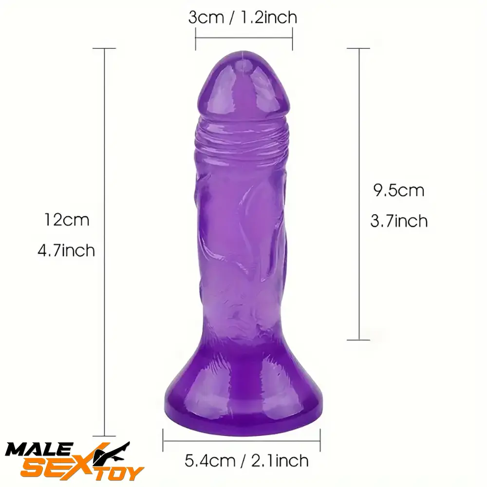 4.7in Clear Small Jelly Cock Dildo For G-Spot Vaginal Sex Masturbation Male Sex Toy