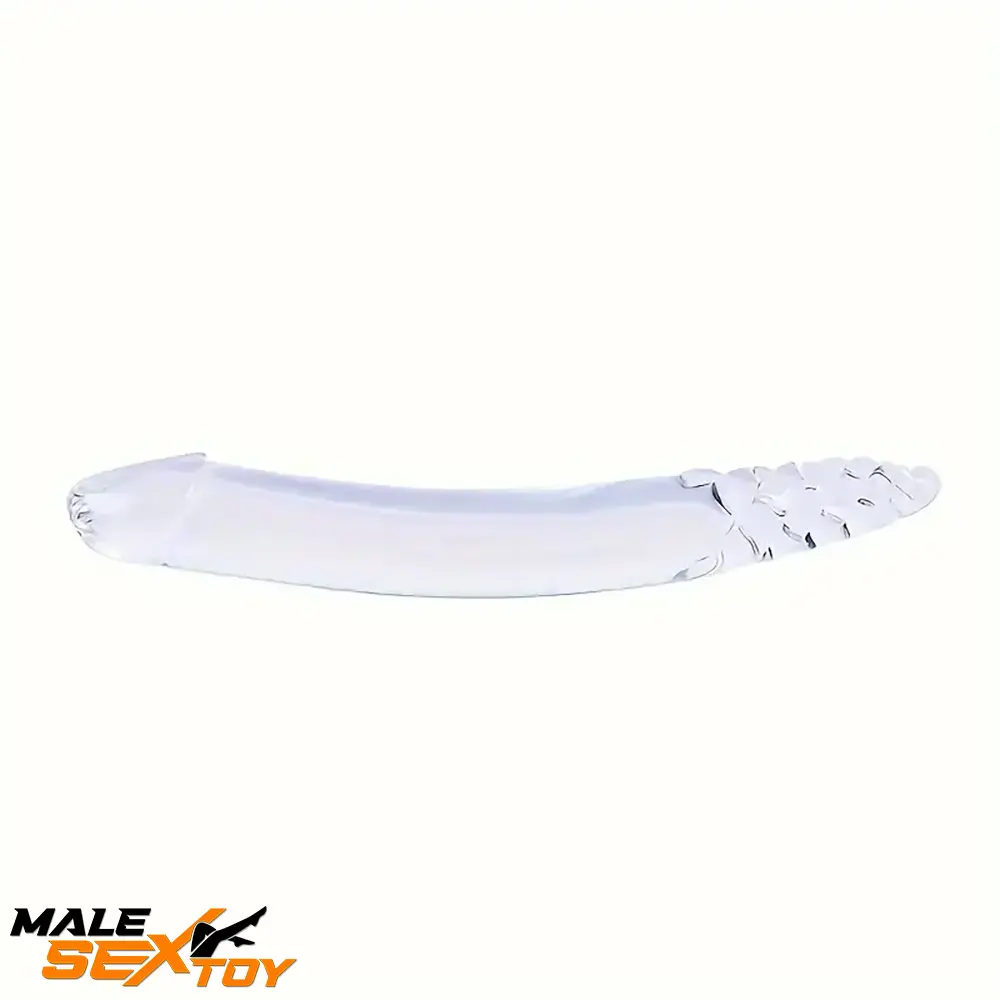 8.4in Clear Elegant Glass Crystal Dildo For Female Male Lesbian Using Male Sex Toy