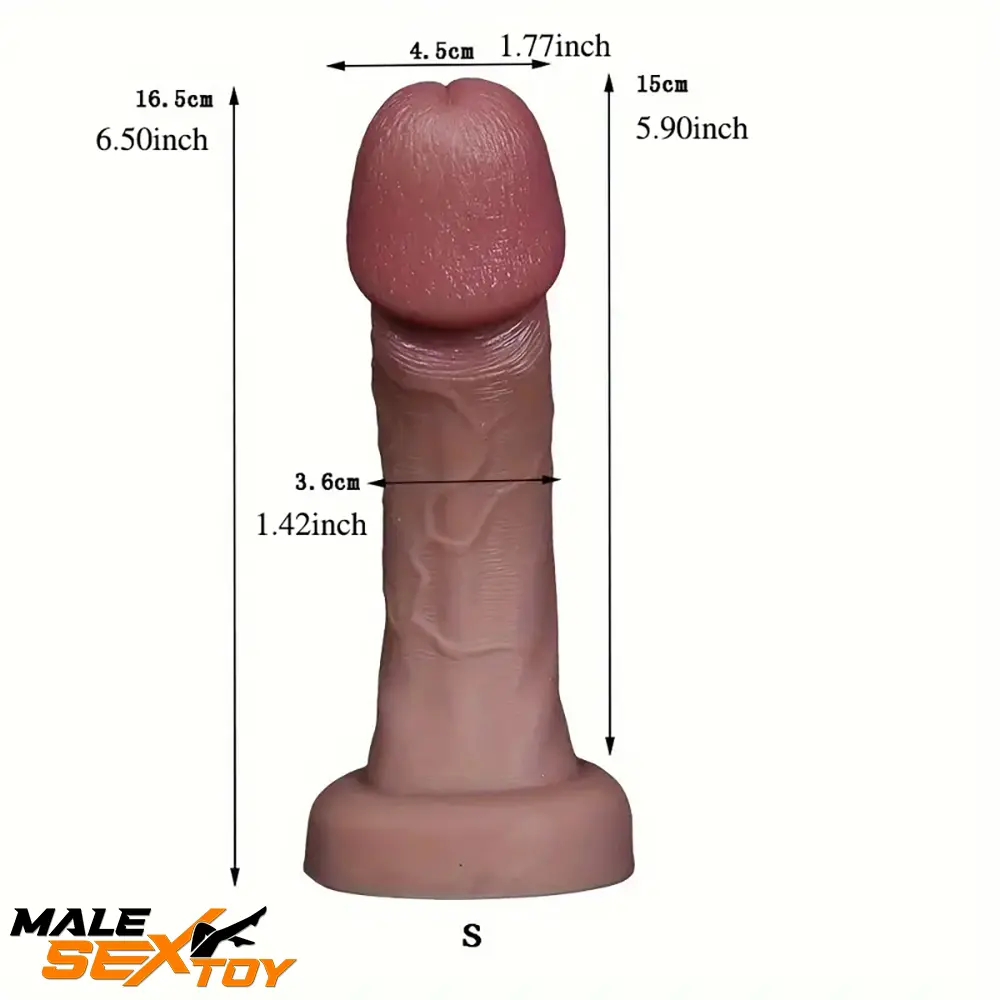 6.5in 7.09in 8.66in Sexy Big Head Silicone Soft Realistic Dildo Love Toy Male Sex Toy