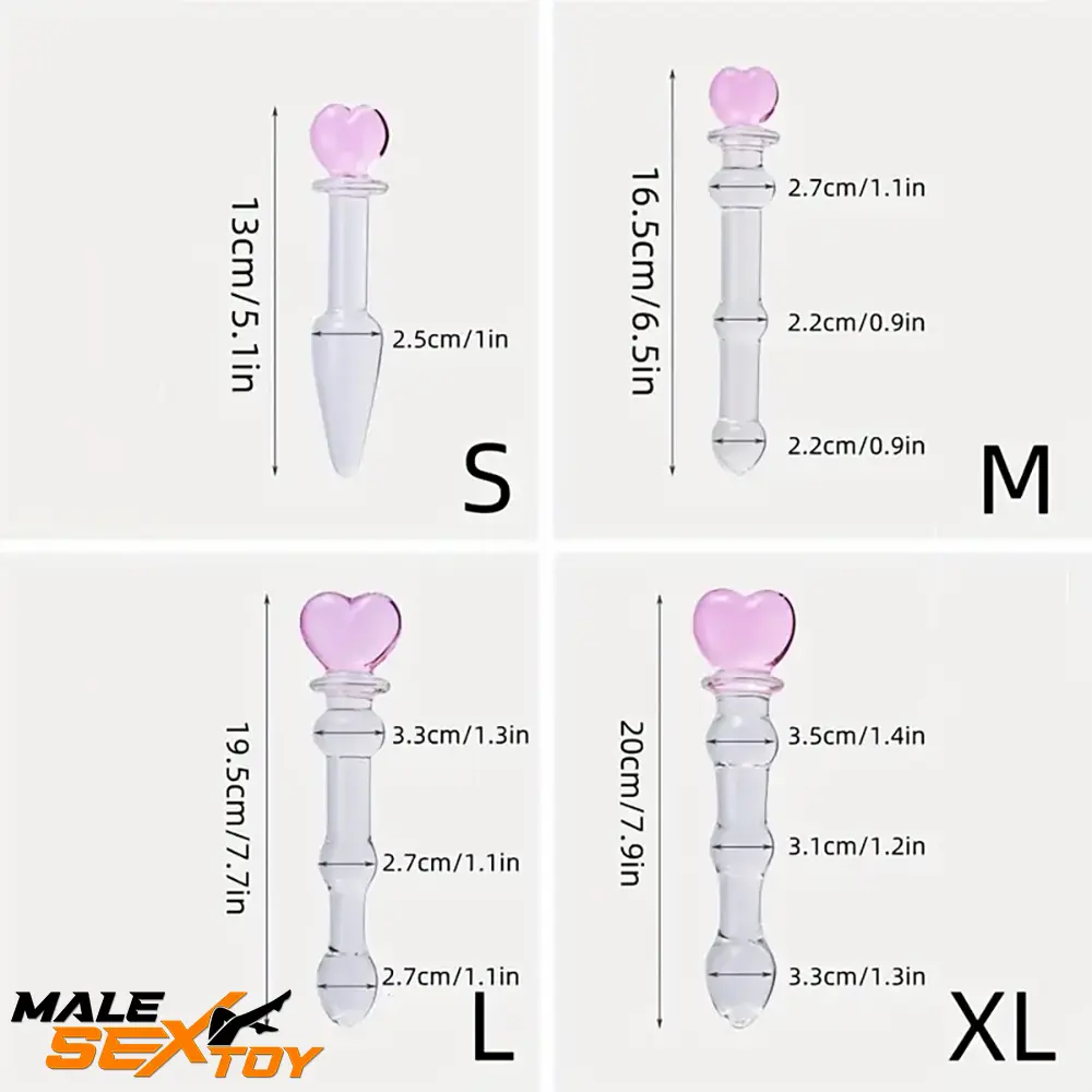 5.1in 6.5in 7.7in 7.9in Glass Crystal Dildo For Female Love Pleasure Male Sex Toy
