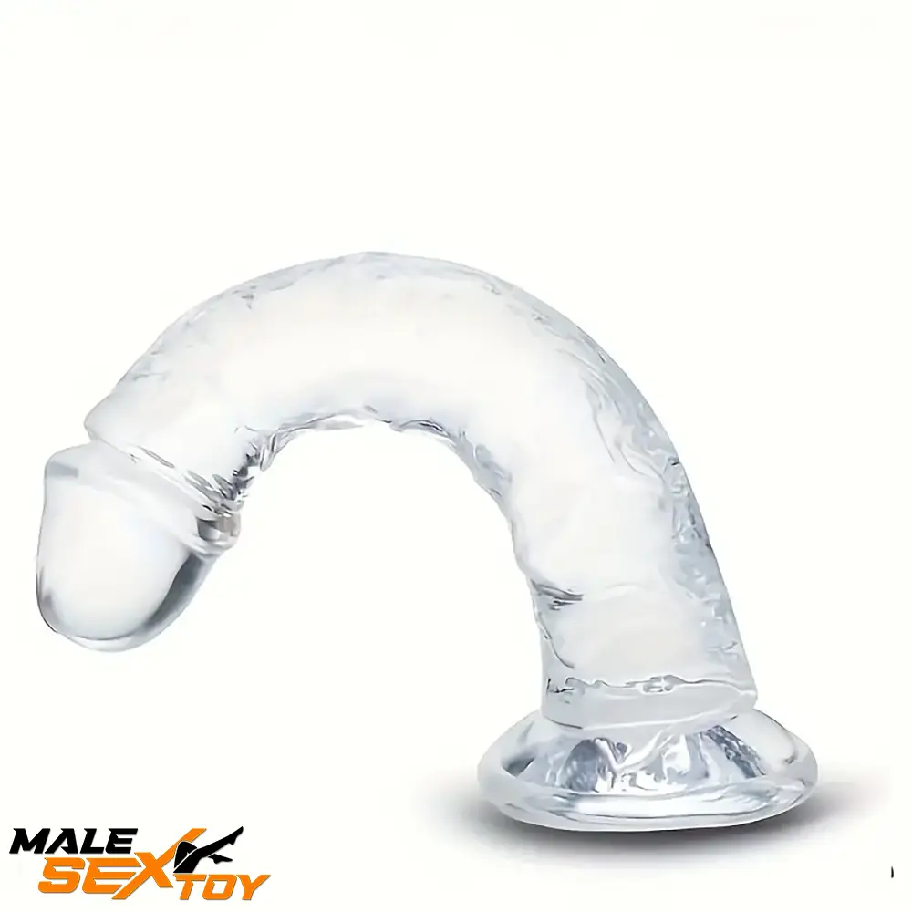 6.5in 7.68in 9.65in Clear Real Dildo For G-Spot Vaginal Sex Masturbation Male Sex Toy