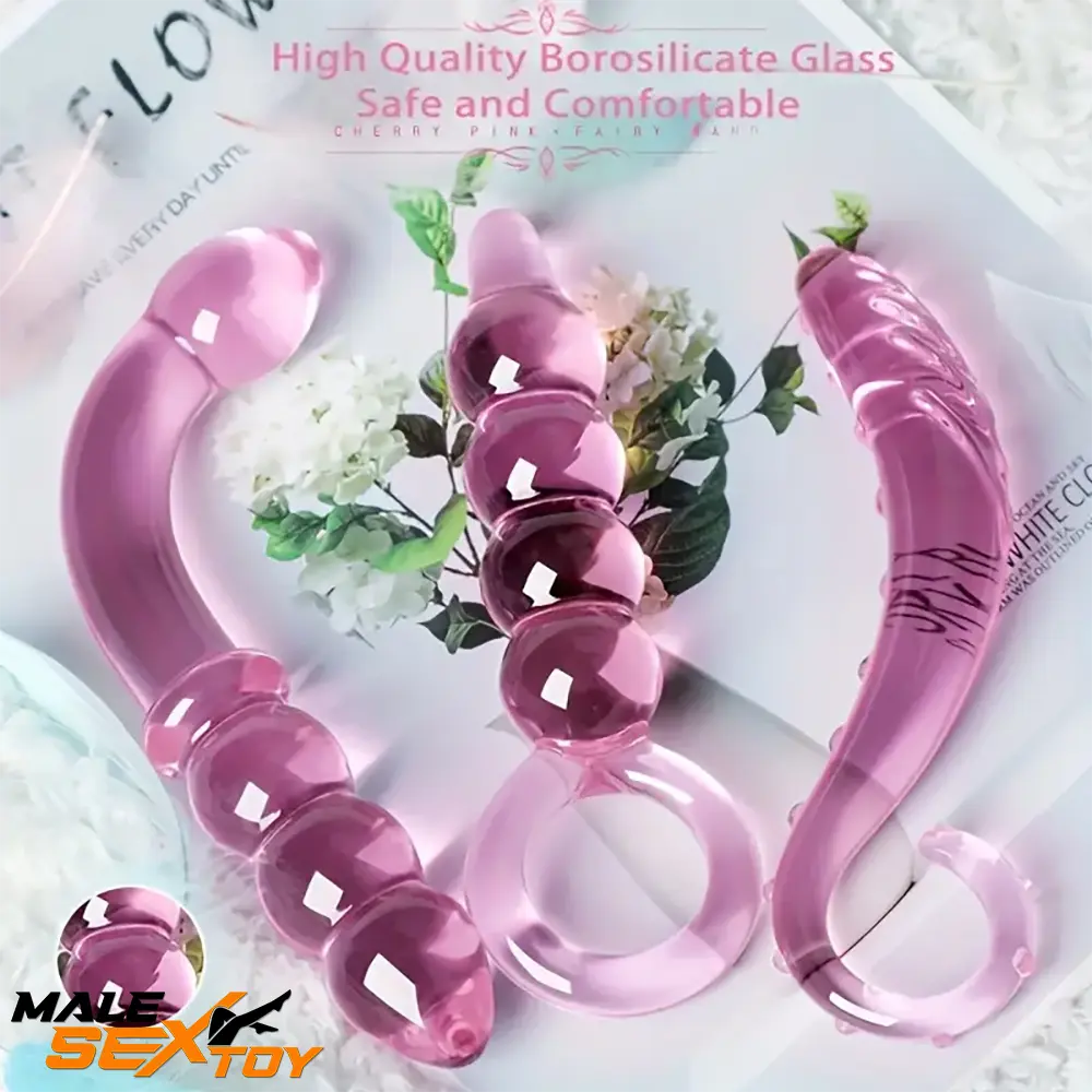 6.1in 6.3in 6.49in Glass Crystal Dildo For Female Male Sex Massage Male Sex Toy